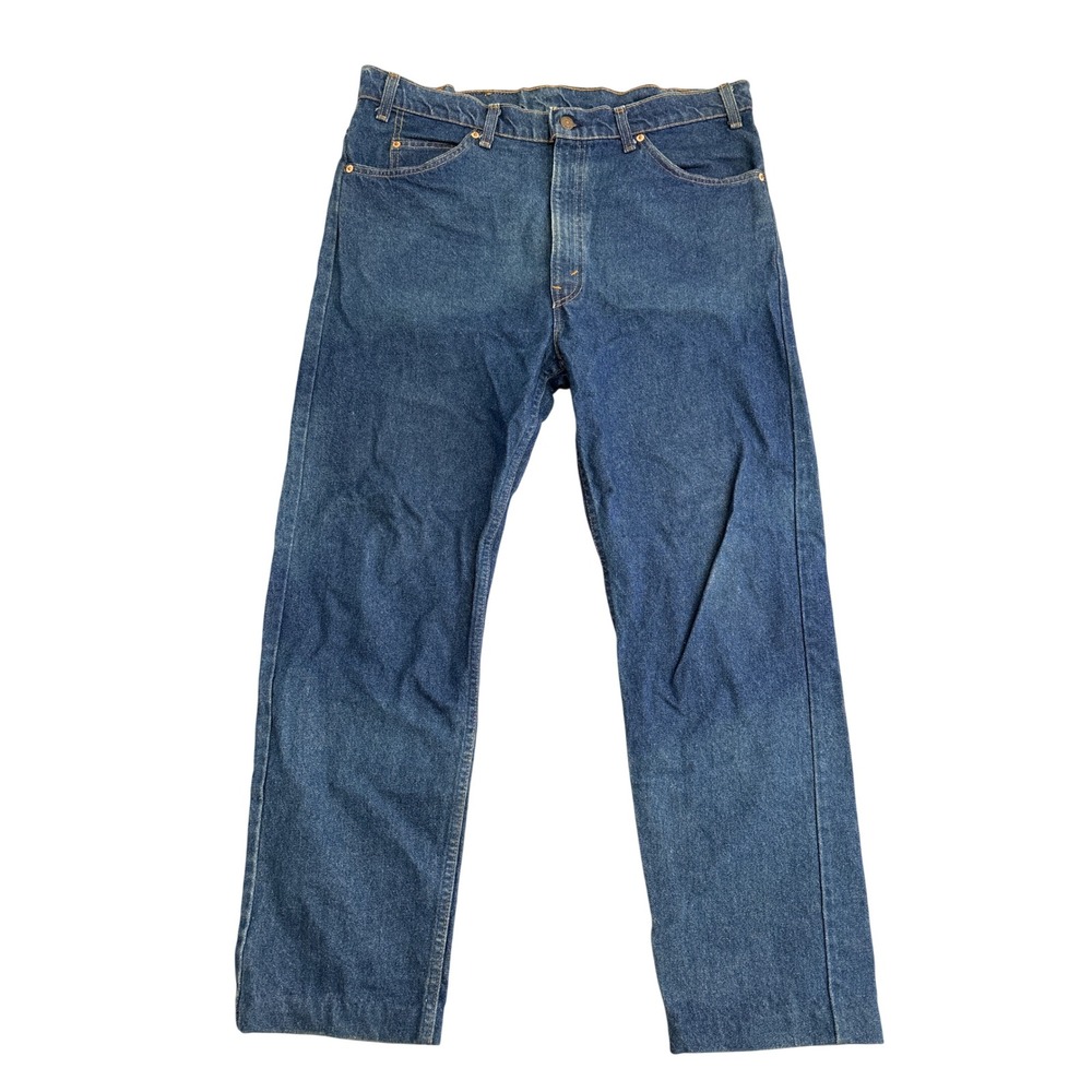 Levis 505 Regular Fit Straight Leg Jeans Blue Denim Mens 38x30 Medium Wash
